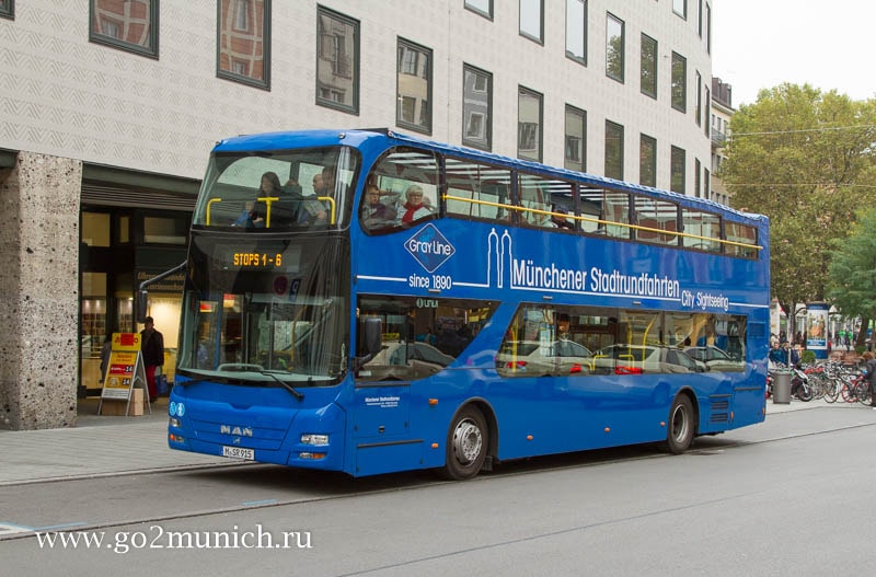 Автобус hop on hop off Мюнхен маршрут