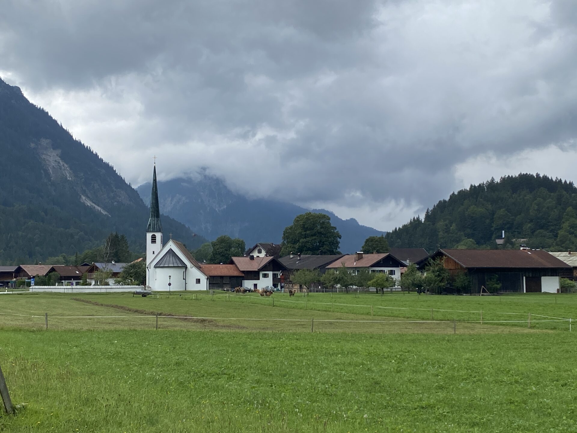 Горная панорама Баварии — полёт над Альпами